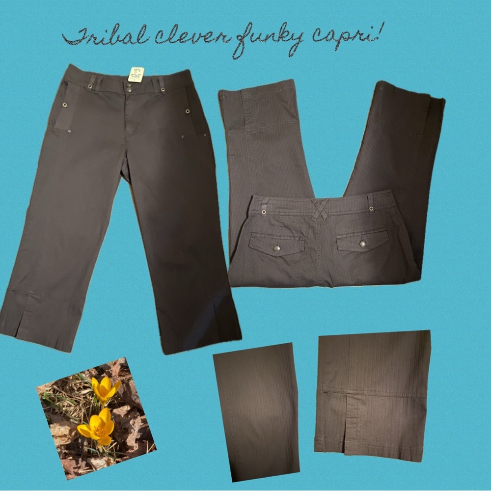 Tribal clever funky capris!